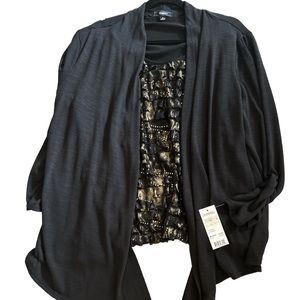 Elementz BLACK AND HOLD TANK COVER UP CONNECTED SIZE XL NEW WITH TAGS